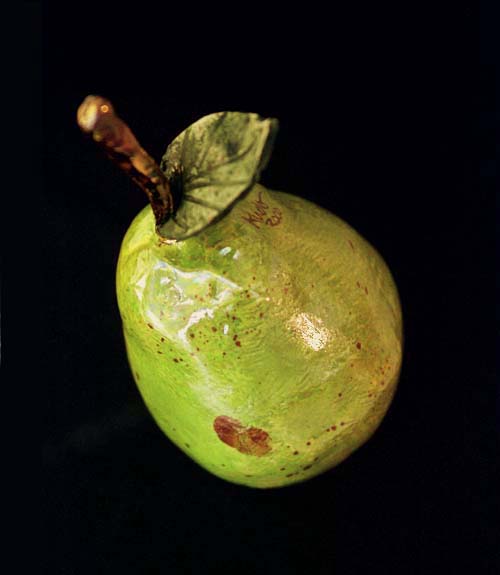 Lucious Green pear sculpture